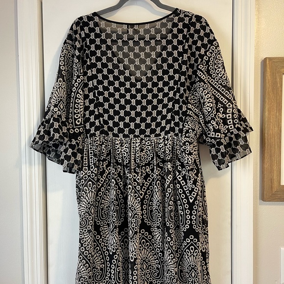 Anthropologie Brooke Eyelet Swing Dress - Picture 5 of 6